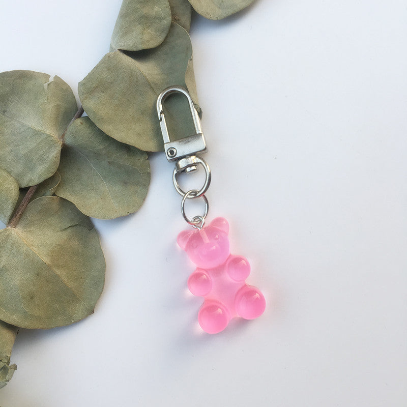 Color de resina de resina al por mayor Bear Keychain